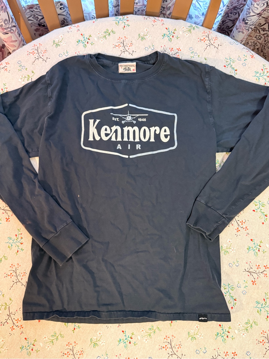 Kenmore Air LongSleeve Logo Tee In Navy